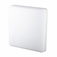 V-TAC -  25W Plafon LED / IP44 / Chip Samsung / Barwa:3000K / Klosz PC / Kwadrat - 13959