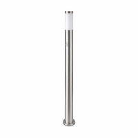 V-TAC - VT-838  Słupek ogrodowy z PIR / Obudowa: Stal nierdzewna / Wysokość: 110cm / Gniazdo: E27 / IP44 / Kolor: Satynowy nikiel - 8967