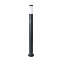 V-TAC - VT-838  Słupek ogrodowy z PIR / Obudowa: Stal nierdzewna / Wysokość: 110cm / Gniazdo: E27 / IP44 / Kolor: Szary - 8968