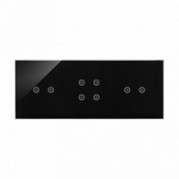 KONTAKT SIMON - Panel dotykowy S54 Touch, 3 moduły, 2 pola dotykowe poziome + 4 pola dotykowe + 2 pola dotykowe poziome, zastygła lawa - DSTR3242/73