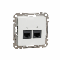 SCHNEIDER ELECTRIC - GNIAZDO KOMPUTEROWE PODWÓJNE 2XRJ45 KAT.5E UTP BIAŁY SEDNA DESIGN - SDD111452