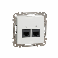 SCHNEIDER ELECTRIC - GNIAZDO KOMPUTEROWE PODWÓJNE 2XRJ45 KAT.6 UTP BIAŁY SEDNA DESIGN - SDD111462