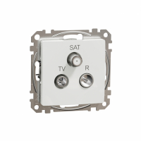 SCHNEIDER ELECTRIC - GNIAZDO ANTENOWE R/TV/SAT KOŃCOWE 4DB BIAŁE SEDNA DESIGN - SDD111481