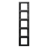 HAGER - RAMKA PIĘCIOKROTNA PIONOWA ANTRACYT MAT LAKIEROWANY K.1 - 13537006