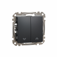 SCHNEIDER ELECTRIC - PRZYCISK ŻALUZJOWY ZWIERNY CZARNY ANTRACYT SEDNA DESIGN - SDD114114