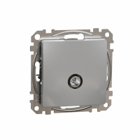 SCHNEIDER ELECTRIC - Gniazdo TV końcowe (4dB), srebrne aluminium Sedna Design - SDD113471