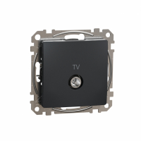 SCHNEIDER ELECTRIC - GNIAZDO ANTENOWE TV KOŃCOWE 4dB CZARNY ANTRACYT SEDNA DESIGN - SDD114471