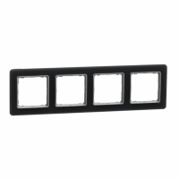 SCHNEIDER ELECTRIC - Ramka 4-krotna, szkło przydymione Sedna Elements - SDD362804