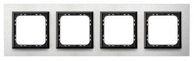 OSPEL - RAMKA POCZWÓRNA 4MM SZCZOTKOWANE ALUMINIUM SONATA - R-4RAC/62/25