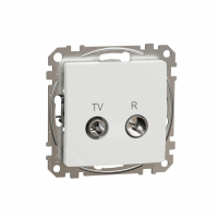 SCHNEIDER ELECTRIC - Sedna Design, Gniazdo R/TV przelotowe (7dB), białe - SDD111474R