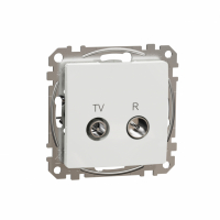 SCHNEIDER ELECTRIC - GNIAZDO ANTENOWE RTV PRZELOTOWE 10DB BIAŁY SEDNA - SDD111478R