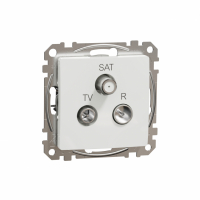 SCHNEIDER ELECTRIC - Sedna Design, Gniazdo  R/TV/SAT przelotowe (7dB), białe - SDD111484