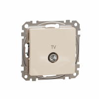 SCHNEIDER ELECTRIC - Sedna Design, Gniazdo TV przelotowe (10dB), beżowy - SDD112478