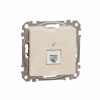 SCHNEIDER ELECTRIC - Sedna Design, Gniazdo telefoniczne RJ11, beżowy - SDD112491