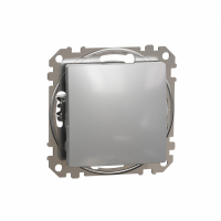 SCHNEIDER ELECTRIC - Sedna Design, Przycisk schodowy, srebrne aluminium - SDD113116