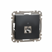 SCHNEIDER ELECTRIC - Sedna Design, Gniazdo komputerowe RJ45 kat.6 STP, czarny antracyt - SDD114461S