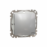 SCHNEIDER ELECTRIC - Sedna Design, Łącznik 1-biegunowy IP44, srebrne aluminium - SDD213101