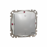 SCHNEIDER ELECTRIC - Sedna Design, Łącznik 2-biegunowy IP44, srebrne aluminium - SDD213102
