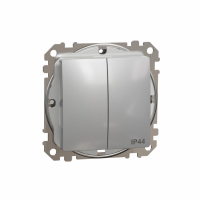 SCHNEIDER ELECTRIC - Sedna Design, Łącznik świeznikowy IP44, srebrne aluminium - SDD213105