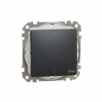 SCHNEIDER ELECTRIC - Sedna Design, Łącznik 2-biegunowy IP44, czarny antracyt - SDD214102