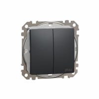 SCHNEIDER ELECTRIC - Sedna Design, Łącznik świeznikowy IP44, czarny antracyt - SDD214105