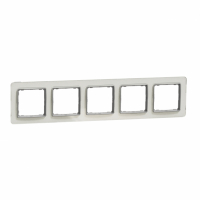 SCHNEIDER ELECTRIC - Sedna Elements, Ramka 5-krotna, szkło białe - SDD360805