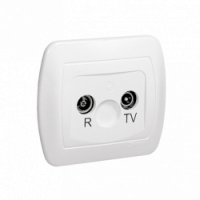 KONTAKT SIMON - GNIAZDO ANTENOWE RTV KÓŃCOWE TŁUMIENIE 3.5DB AKORD - AAK/11