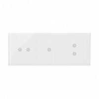 KONTAKT SIMON - Panel dotykowy S54 Touch, 3 moduły, 2 pola dotykowe poziome + 1 pole dotykowe + 2 pola dotykowe pionowe, biała perła - DSTR3213/70