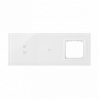 KONTAKT SIMON - Panel dotykowy S54 Touch, 3 moduły, 2 pola dotykowe pionowe + 1 pola dotykowe + 1 otwór na osprzęt S54, biała perła - DSTR3310/70