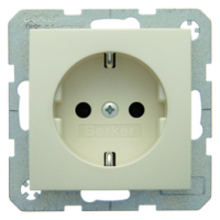 HAGER - GNIAZDO SCHUKO KREMOWY POŁYSK S.1 - 47438982