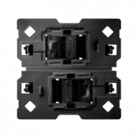 KONTAKT SIMON - Gniazdo komputerowe 2x RJ45 kategoria 6 (mechanizm, bez ramki montażowej) - 10002544-039