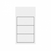 KONTAKT SIMON - Panel 2-krotny pion: 3 klawisze; biały mat - 10020215-230