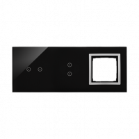 KONTAKT SIMON - PANEL DOTYKOWY S54 TOUCH, 3 MODUŁY, 2 POLA DOTYKOWE POZIOME + 2 POLA DOTYKOWE PIONOWE + 1 OTWÓR NA OSPRZĘT S54, KSIĘŻYCOWA LAWA - DSTR3230/74