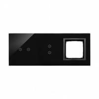 KONTAKT SIMON - PANEL DOTYKOWY S54 TOUCH, 3 MODUŁY, 2 POLA DOTYKOWE POZIOME + 2 POLA DOTYKOWE PIONOWE + 1 OTWÓR NA OSPRZĘT S54, ZASTYGŁA LAWA - DSTR3230/73