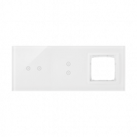 KONTAKT SIMON - PANEL DOTYKOWY S54 TOUCH, 3 MODUŁY, 2 POLA DOTYKOWE POZIOME + 2 POLA DOTYKOWE PIONOWE + 1 OTWÓR NA OSPRZĘT S54, BIAŁA PERŁA - DSTR3230/70