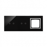 KONTAKT SIMON - PANEL DOTYKOWY S54 TOUCH, 3 MODUŁY, 2 POLA DOTYKOWE POZIOME + 2 POLA DOTYKOWE POZIOME + 1 OTWÓR NA OSPRZĘT S54, KSIĘŻYCOWA LAWA - DSTR3220/74