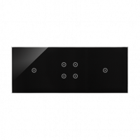 KONTAKT SIMON - PANEL DOTYKOWY S54 TOUCH, 3 MODUŁY, 1 POLE DOTYKOWE + 4 POLE DOTYKOWE + 1 POLE DOTYKOWE, ZASTYGŁA LAWA - DSTR3141/73
