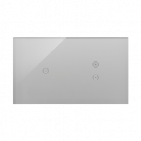KONTAKT SIMON - PANEL DOTYKOWY S54 TOUCH, 2 MODUŁY, 1 POLE DOTYKOWE + 2 POLA DOTYKOWE PIONOWE, SREBRNA MGŁA - DSTR213/71