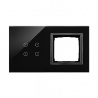 KONTAKT SIMON - PANEL DOTYKOWY S54 TOUCH, 2 MODUŁY, 4 POLA DOTYKOWE + 1 OTWÓR NA OSPRZĘT S54, ZASTYGŁA LAWA - DSTR240/73