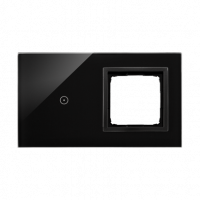 KONTAKT SIMON - PANEL DOTYKOWY S54 TOUCH, 2 MODUŁY, 1 POLE DOTYKOWE + 1 OTWÓR NA OSPRZĘT S54, WULKANICZNA LAWA - DSTR210/75