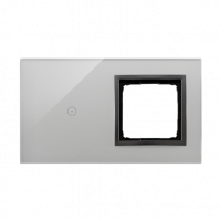 KONTAKT SIMON - PANEL DOTYKOWY S54 TOUCH, 2 MODUŁY, 1 POLE DOTYKOWE + 1 OTWÓR NA OSPRZĘT S54, BURZOWA CHMURA - DSTR210/72