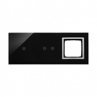 KONTAKT SIMON - PANEL DOTYKOWY S54 TOUCH, 3 MODUŁY, 1 POLE DOTYKOWE + 2 POLA DOTYKOWE POZIOME + 1 OTWÓR NA OSPRZĘT S54, KSIĘŻYCOWA LAWA - DSTR3120/74