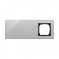 KONTAKT SIMON - PANEL DOTYKOWY S54 TOUCH, 3 MODUŁY, 1 POLE DOTYKOWE + 2 POLA DOTYKOWE POZIOME + 1 OTWÓR NA OSPRZĘT S54, BURZOWA CHMURA - DSTR3120/72