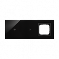 KONTAKT SIMON - PANEL DOTYKOWY S54 TOUCH, 3 MODUŁY, 1 POLE DOTYKOWE + 1 POLE DOTYKOWE, + 1 OTWÓR NA OSPRZĘT S54, WULKANICZNA LAWA - DSTR3110/75