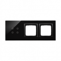 KONTAKT SIMON - PANEL DOTYKOWY S54 TOUCH, 3 MODUŁY, 4 POLA DOTYKOWE + 2 OTWORY NA OSPRZĘTY S54, WULKANICZNA LAWA - DSTR3400/75