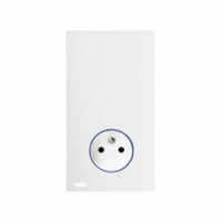 KONTAKT SIMON - Gniazdo z uziemieniem / centralka Hub Pro iO *  ! Wersja tylko monoblock, Mocowany do pojedynczej puszki o głębokości min. 60 mm. biały mat - 10032109-230