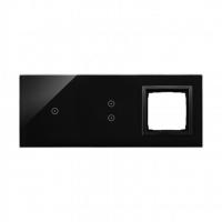 KONTAKT SIMON - PANEL DOTYKOWY S54 TOUCH, 3 MODUŁY, 1 POLE DOTYKOWE + 2 POLA DOTYKOWE PIONOWE + 1 OTWÓR NA OSPRZĘT S54, WULKANICZNA LAWA - DSTR3130/75