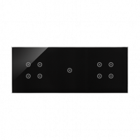 KONTAKT SIMON - PANEL DOTYKOWY S54 TOUCH, 3 MODUŁY, 4 POLA DOTYKOWE + 1 POLE DOTYKOWE + 4 POLA DOTYKOWE, ZASTYGŁA LAWA - DSTR3414/73