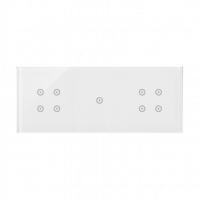 KONTAKT SIMON - PANEL DOTYKOWY S54 TOUCH, 3 MODUŁY, 4 POLA DOTYKOWE + 1 POLE DOTYKOWE + 4 POLA DOTYKOWE, BIAŁA PERŁA - DSTR3414/70