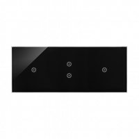 KONTAKT SIMON - PANEL DOTYKOWY S54 TOUCH, 3 MODUŁY, 1 POLE DOTYKOWE + 2 POLA DOTYKOWE PIONOWE + 1 POLE DOTYKOWE, ZASTYGŁA LAWA - DSTR3131/73